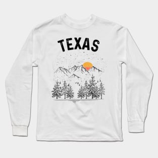 Texas State Vintage Retro Long Sleeve T-Shirt